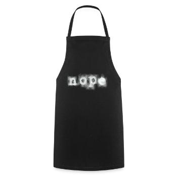 NOPE - ne soyez pas un béni-oui-oui! - Tablier de cuisine - noir - Devant - AI Model Male 185 dark (185cm)
