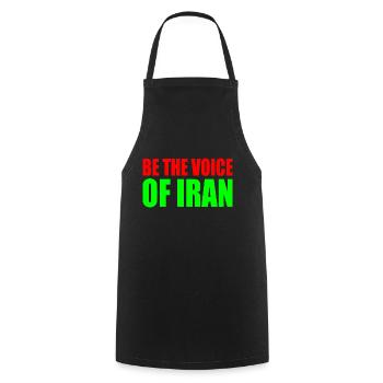 Be the voice of iran - Cooking Apron - black - Front - AI Model Male 185 dark (185cm)