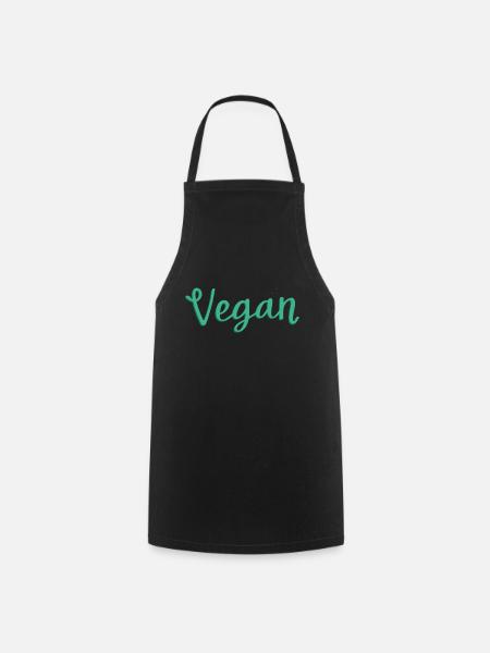 Vegan - Kochschürze - Schwarz