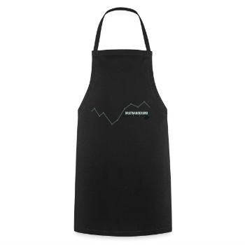 Tightrope walk Mountain hiking High altitude tour Summit Ferrata - Cooking Apron - black - Front - AI Model Male 185 dark (185cm)