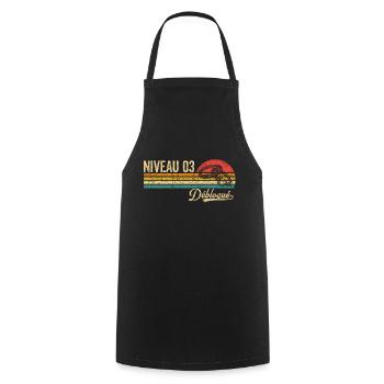 3 Years of Marriage Wheaten Wedding Level 3 Unlocked - Cooking Apron - black - Front - AI Model Male 185 dark (185cm)