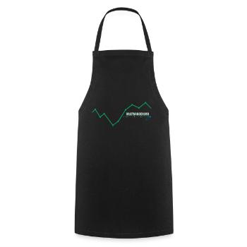 Mountain Hiking Alpinist Mountain Hiking Tightrope Hike - Cooking Apron - black - Front - AI Model Male 185 dark (185cm)