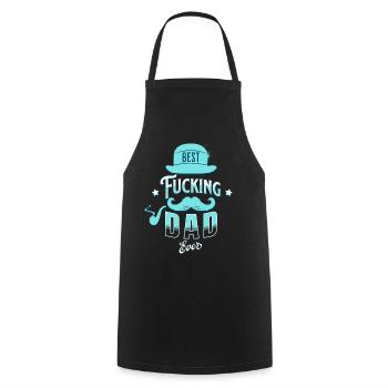 Vintage Best Dad In The World For Dads - Cooking Apron - black - Front - AI Model Male 185 dark (185cm)