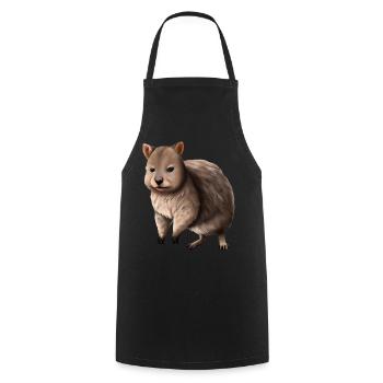 Quokka - the cute marsupial - Cooking Apron - black - Front - AI Model Male 185 dark (185cm)