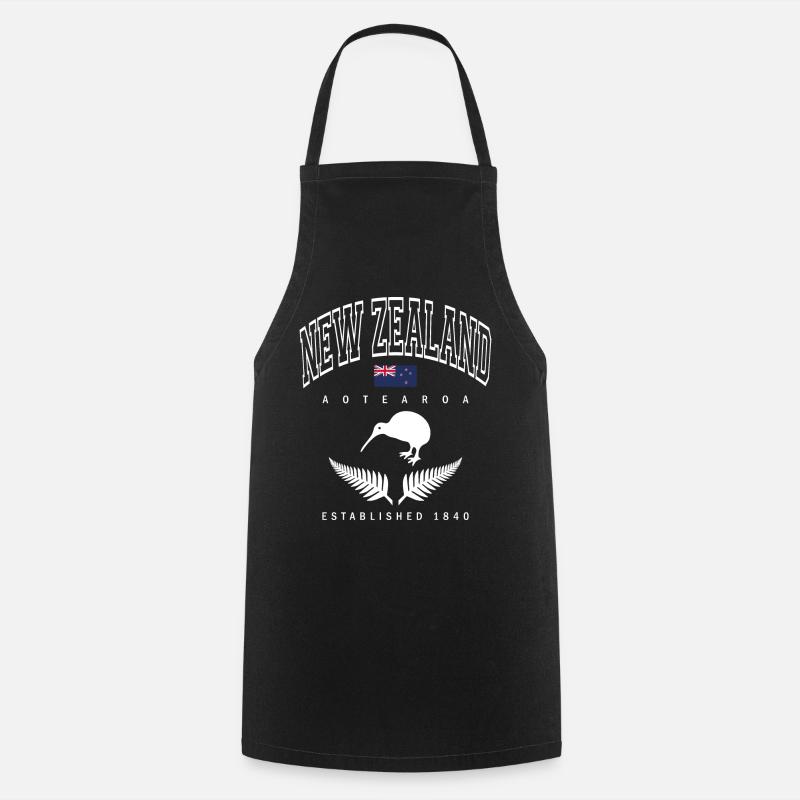 Nouvelle-Zélande - Tablier de cuisine - noir