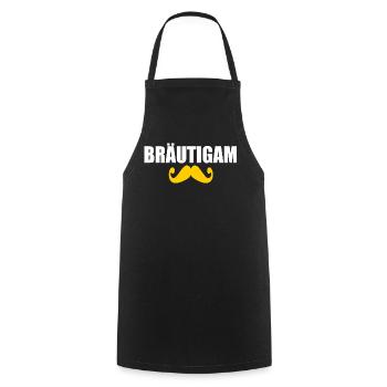bräutigam - Kochschürze - Schwarz - Vorne - AI Model Male 185 dark (185cm)