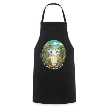 Vivez le frisson du jeu rétro - Tablier de cuisine - noir - Devant - AI Model Male 185 dark (185cm)
