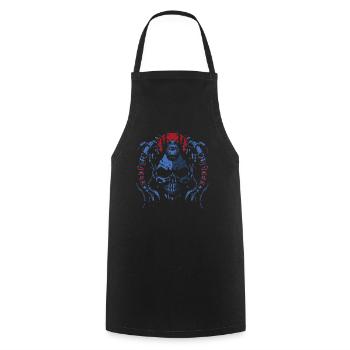 SKUL Rouge Bleu - Tablier de cuisine - noir - Devant - AI Model Male 185 dark (185cm)