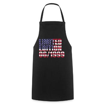 25th Anniversary Limited Edition USA 06/1999 - Cooking Apron - black - Front - AI Model Male 185 dark (185cm)