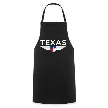 Texas Fan T-Shirt – Lone Star Style - Kochschürze - Schwarz - Vorne - AI Model Male 185 dark (185cm)