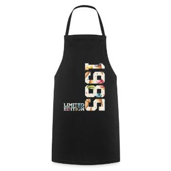 LIMITED EDITION 1985 41 JAHRE EIS 41. GEBURTSTAG - Cooking Apron - black - Front - AI Model Male 185 dark (185cm)