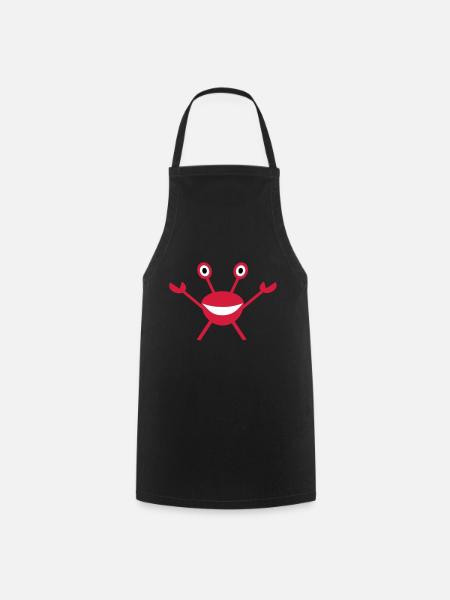Krabbe - Crabby Krebs - Kochschürze - Schwarz