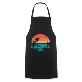 Surfen surfen surfing geschenk sport surf mann frau - Kochschürze - Schwarz - Vorne - AI Model Male 185 dark (185cm)