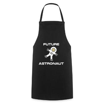 Future astronaut - Cooking Apron - black - Front - AI Model Male 185 dark (185cm)
