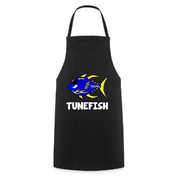 Tunefish - Kochschürze - Schwarz - Vorne - AI Model Male 185 dark (185cm)