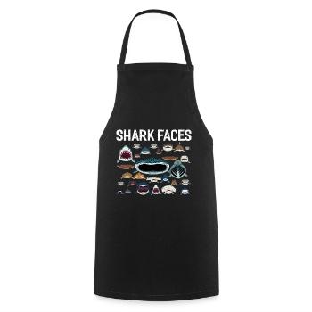 Shark - Kochschürze - Schwarz - Vorne - AI Model Male 185 dark (185cm)