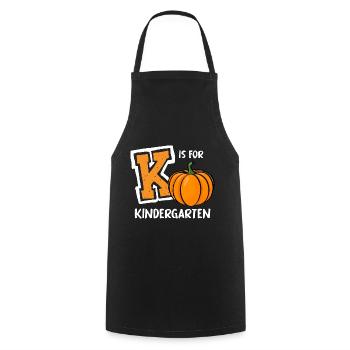 K ist für Kindergarten Vorschullehrer Geschenke - Kochschürze - Schwarz - Vorne - AI Model Male 185 dark (185cm)
