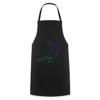 Handball Games Women Handball Handball Handball Player Handball - Cooking Apron - black - Front - AI Model Male 185 dark (185cm)