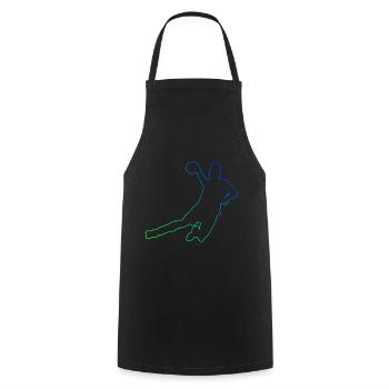 Jeux de handball masculins Joueuses de handball Handballeuses - Tablier de cuisine - noir - Devant - AI Model Male 185 dark (185cm)