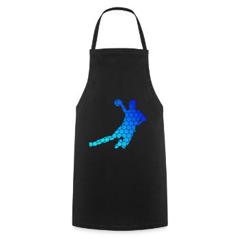 Handballspieler Handball Handballspielen Herren - Kochschürze - Schwarz - Vorne - AI Model Male 185 dark (185cm)