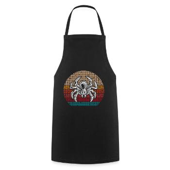 Spider Lover Spider Whisperer Arachnide Tarant - Cooking Apron - black - Front - AI Model Male 185 dark (185cm)