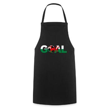 Football Pays de Galles But - Tablier de cuisine - noir - Devant - AI Model Male 185 dark (185cm)