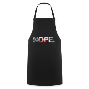 NOPE - ne soyez pas un béni-oui-oui! - Tablier de cuisine - noir - Devant - AI Model Male 185 dark (185cm)