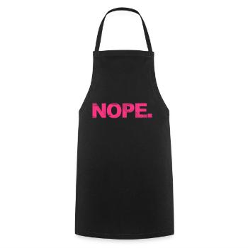 NOPE - sei kein ja-Sager! - Tablier de cuisine - noir - Devant - AI Model Male 185 dark (185cm)