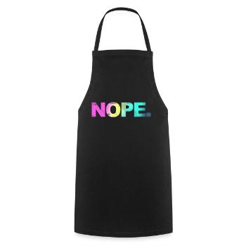 NOPE - sei kein ja-Sager! - Tablier de cuisine - noir - Devant - AI Model Male 185 dark (185cm)