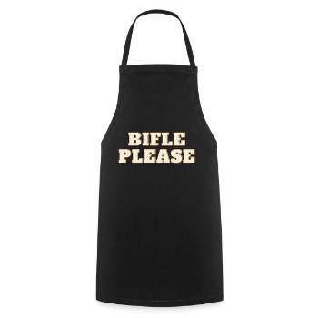 Bifle Please - Tablier de cuisine - noir - Devant - AI Model Male 185 dark (185cm)