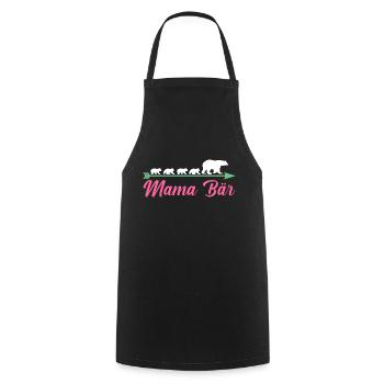 Mutter Mama Bär - Kochschürze - Schwarz - Vorne - AI Model Male 185 dark (185cm)