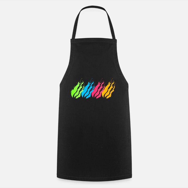 Fireball Neon - Cooking Apron - black