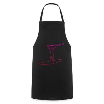 Standup Paddleboard Women Sup Standup Paddling - Cooking Apron - black - Front - AI Model Male 185 dark (185cm)