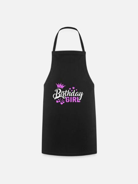 Birthday Girl Geschenkidee Geburtstag - Kochschürze - Schwarz