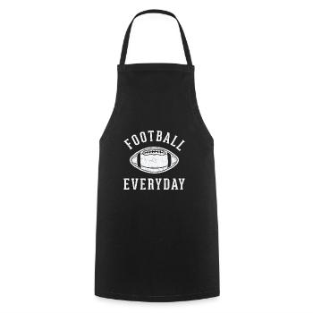 American Football Every Day Quote Gift - Cooking Apron - black - Front - AI Model Male 185 dark (185cm)