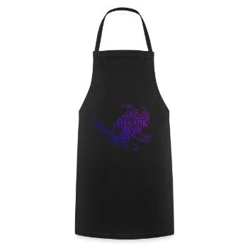 Scuba Taucher Scuba Diver Diver Free Dive - Cooking Apron - black - Front - AI Model Male 185 dark (185cm)