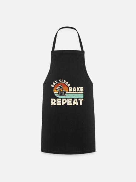 Backen Bäcker Bäckerei - Kochschürze - Schwarz