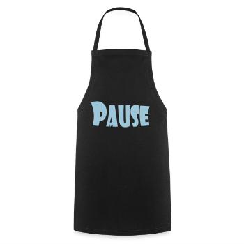 PAUSE - Kochschürze - Schwarz - Vorne - AI Model Male 185 dark (185cm)