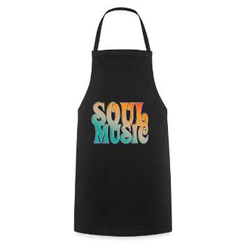 Soul Musique - Tablier de cuisine - noir - Devant - AI Model Male 185 dark (185cm)
