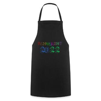 Schulkind 2022 Erstklässler Schulstart Grundschule - Kochschürze - Schwarz - Vorne - AI Model Male 185 dark (185cm)