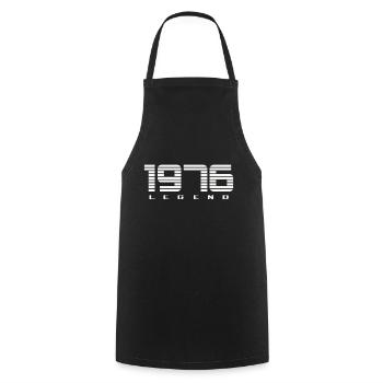 Legend (1976) - Cooking Apron - black - Front - AI Model Male 185 dark (185cm)