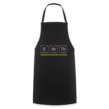 TERRE - avec des éléments du système persiode - Tablier de cuisine - noir - Devant - AI Model Male 185 dark (185cm)