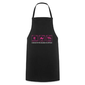 TERRE - avec des éléments du système persiode - Tablier de cuisine - noir - Devant - AI Model Male 185 dark (185cm)