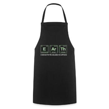 TERRE - avec des éléments du système persiode - Tablier de cuisine - noir - Devant - AI Model Male 185 dark (185cm)