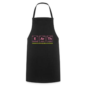 TERRE - avec des éléments du système persiode - Tablier de cuisine - noir - Devant - AI Model Male 185 dark (185cm)