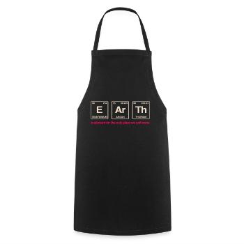 TERRE - avec des éléments du système persiode - Tablier de cuisine - noir - Devant - AI Model Male 185 dark (185cm)