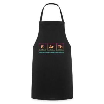 TERRE - avec des éléments du système persiode - Tablier de cuisine - noir - Devant - AI Model Male 185 dark (185cm)