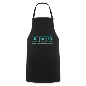 TERRE - avec des éléments du système persiode - Tablier de cuisine - noir - Devant - AI Model Male 185 dark (185cm)