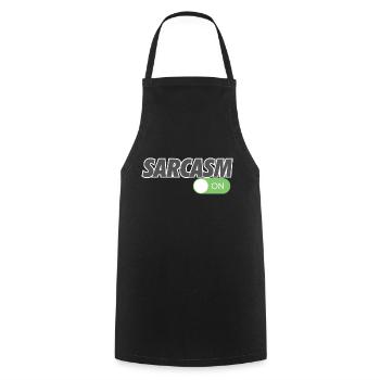 SARCASME SUR - Tablier de cuisine - noir - Devant - AI Model Male 185 dark (185cm)