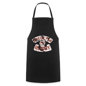 J'Peux Pas J'Ai Rugby - Tablier de cuisine - noir - Devant - AI Model Male 185 dark (185cm)